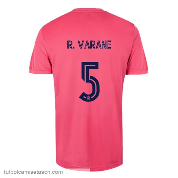 Camiseta Real Madrid 2ª NO.5 Varane 2020/21 Rosa
